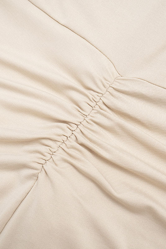 Cowl-Neck Twist-Front Wide-Leg Jumpsuit
