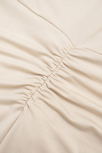 Cowl-Neck Twist-Front Wide-Leg Jumpsuit