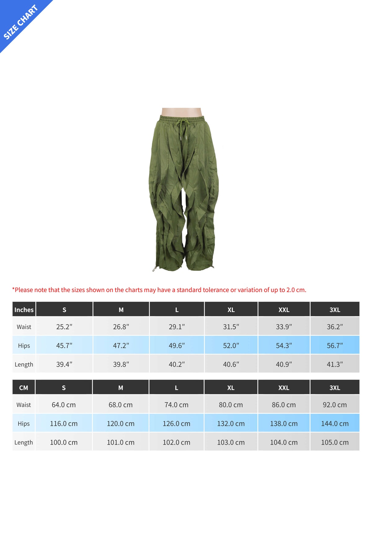 Patchwork Cargo Lantern Jogger Pants