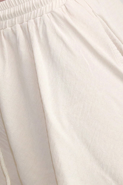 Layered Drape Wide Leg Pant