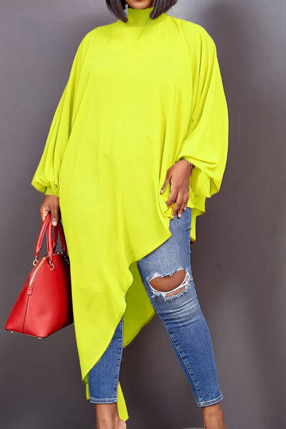 Asymmetrical Hem Shirt Dress