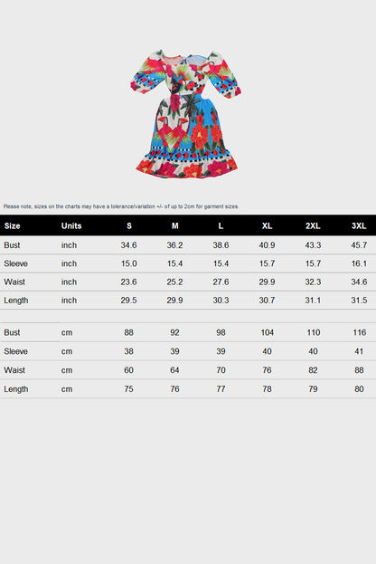 Floral Print Backless Cutout Mini Dresses