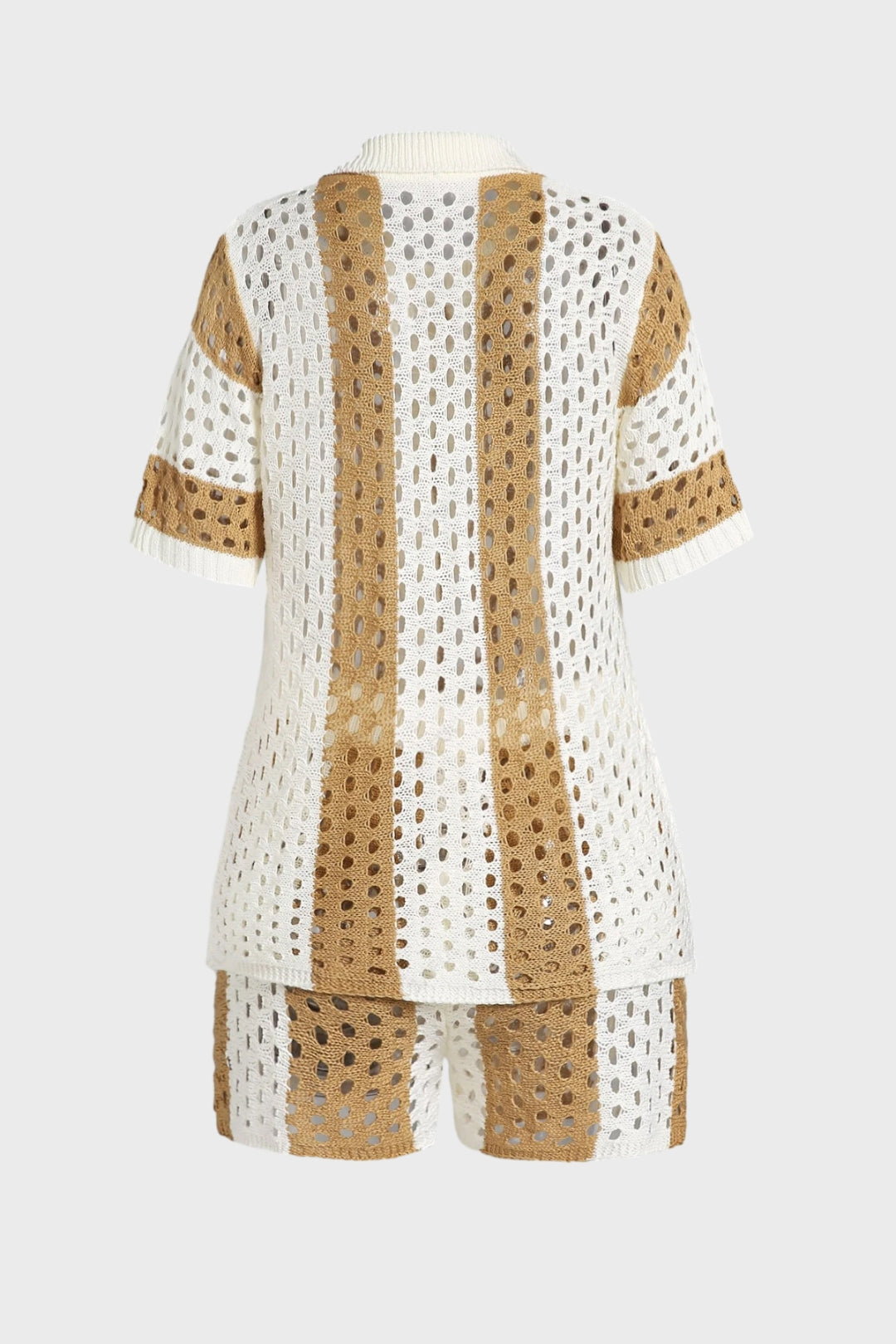 Crochet Knit Short Set