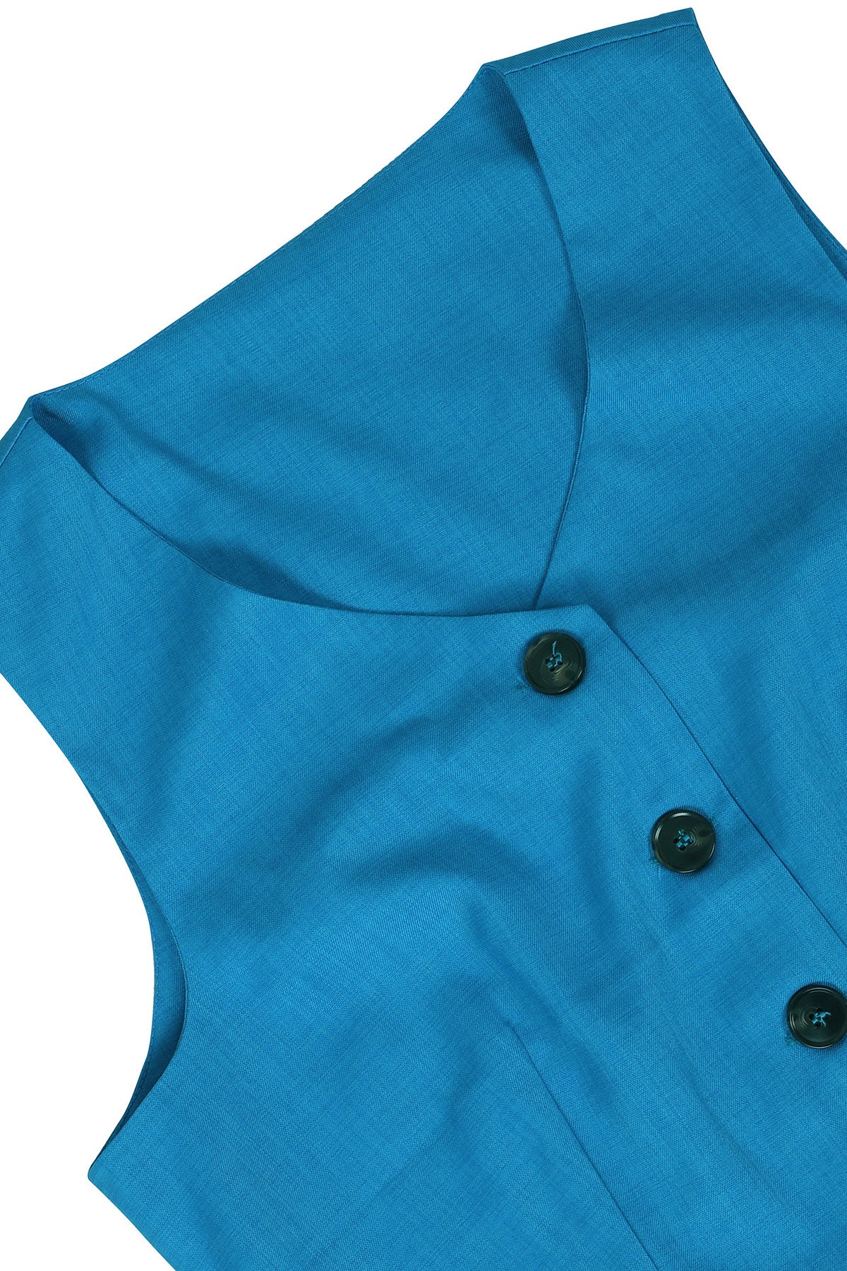 Linen Sleeveless Suit Set for Work Office