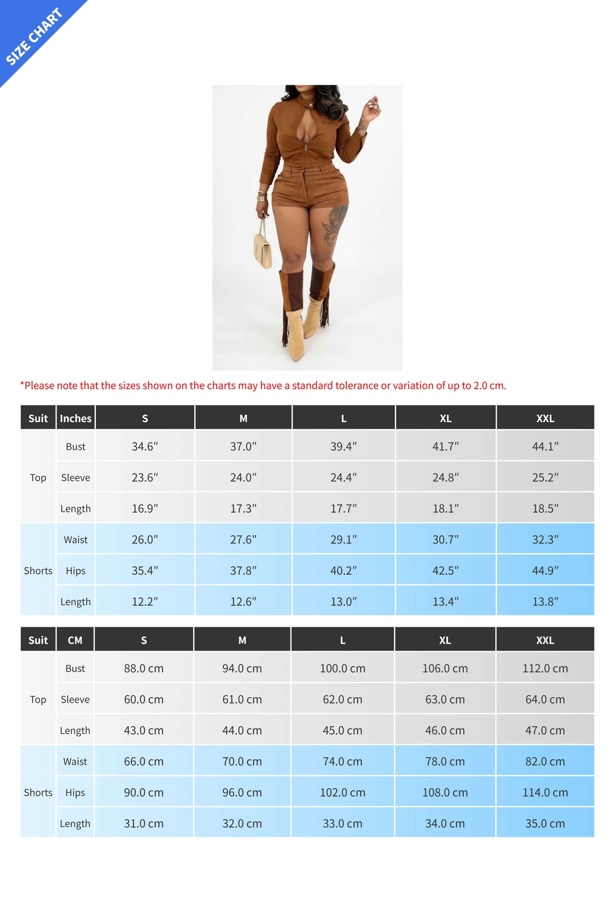 Long Sleeve Stretch Suede Shorts Set