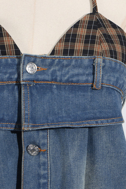 Cowgirl Denim Corset Top