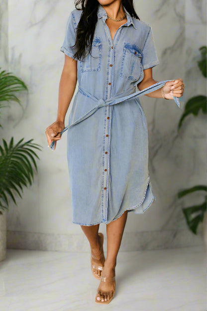 Denim Shirt Dress