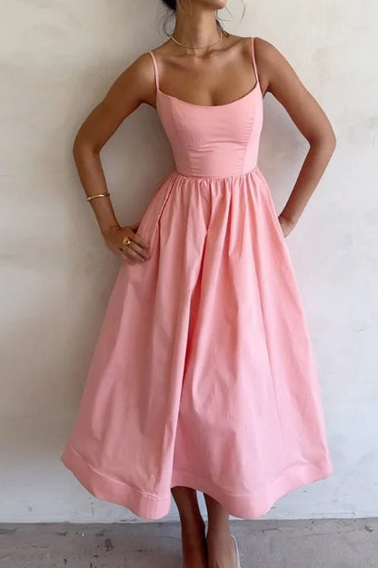 Vibrant Suspender Dress