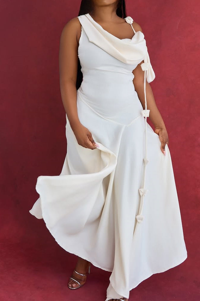Off Shoulder Bodycon Midi Cami Dress