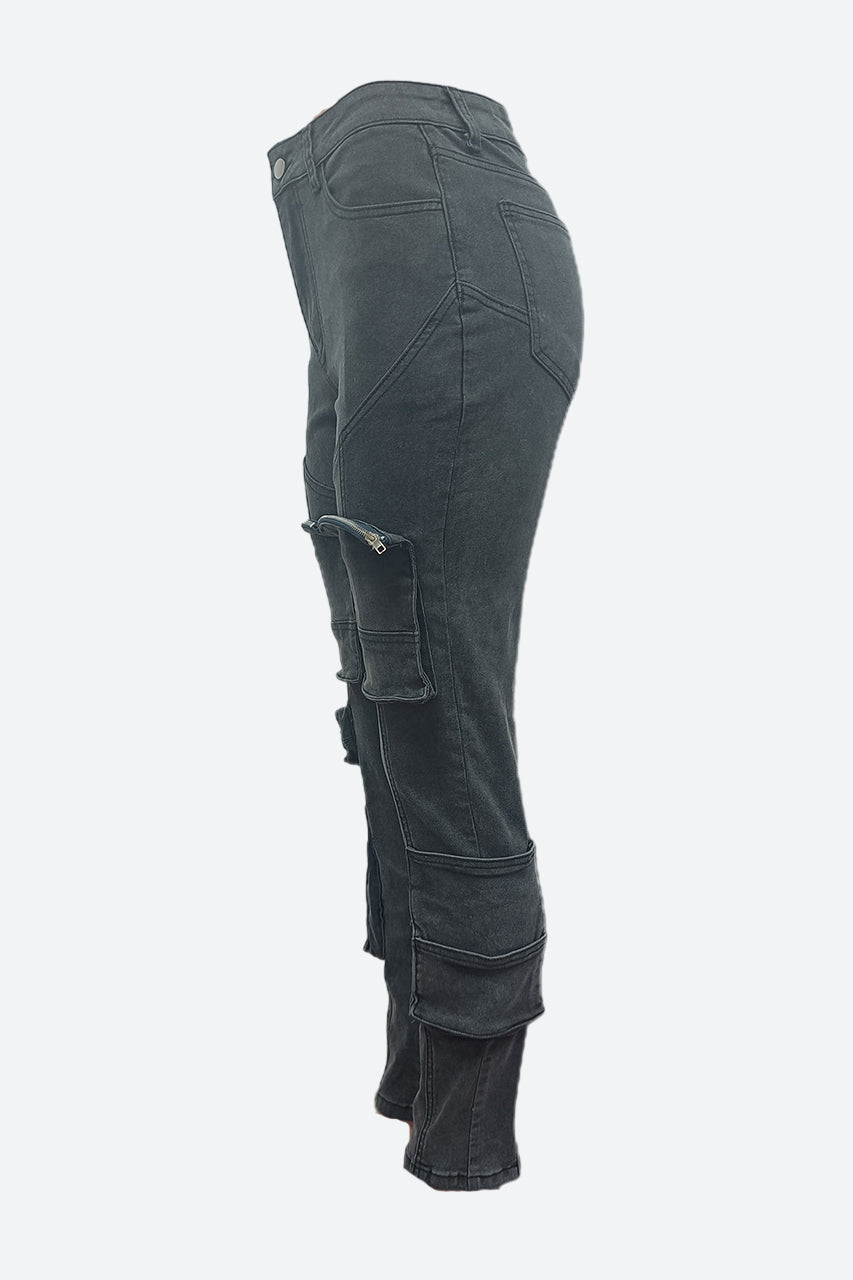 Patch-Pockets Skinny Jeans
