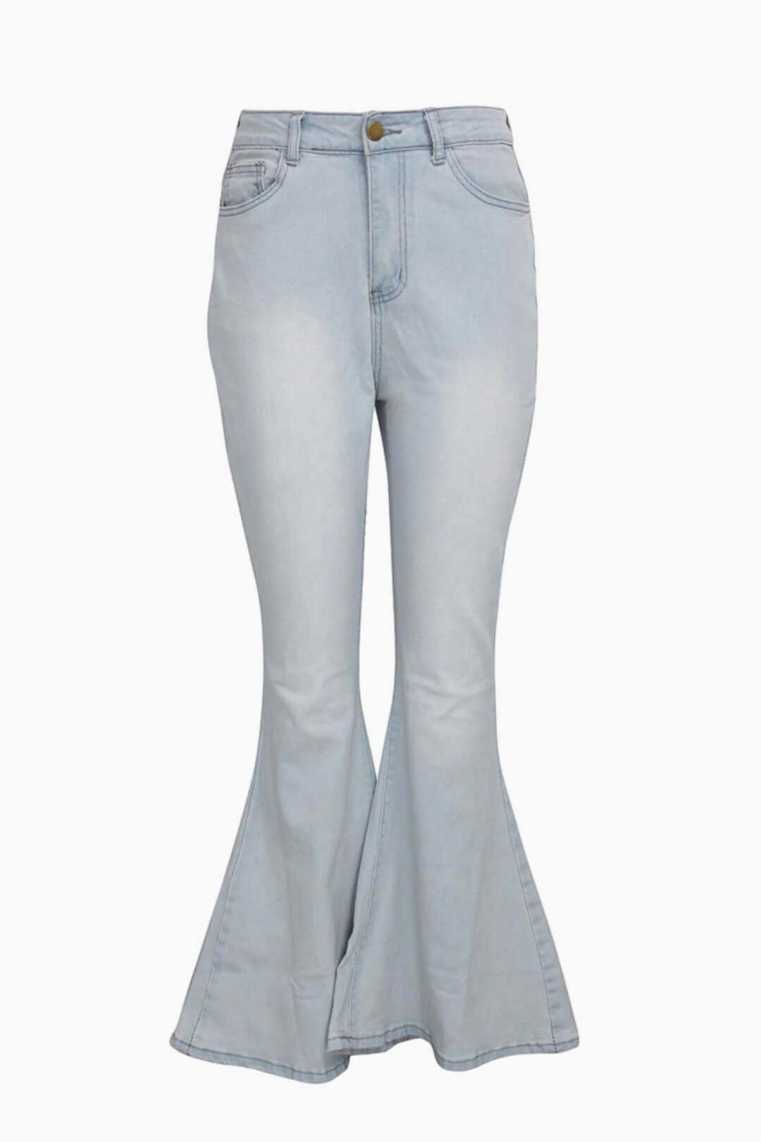 High Waist Bell Bottom Jeans