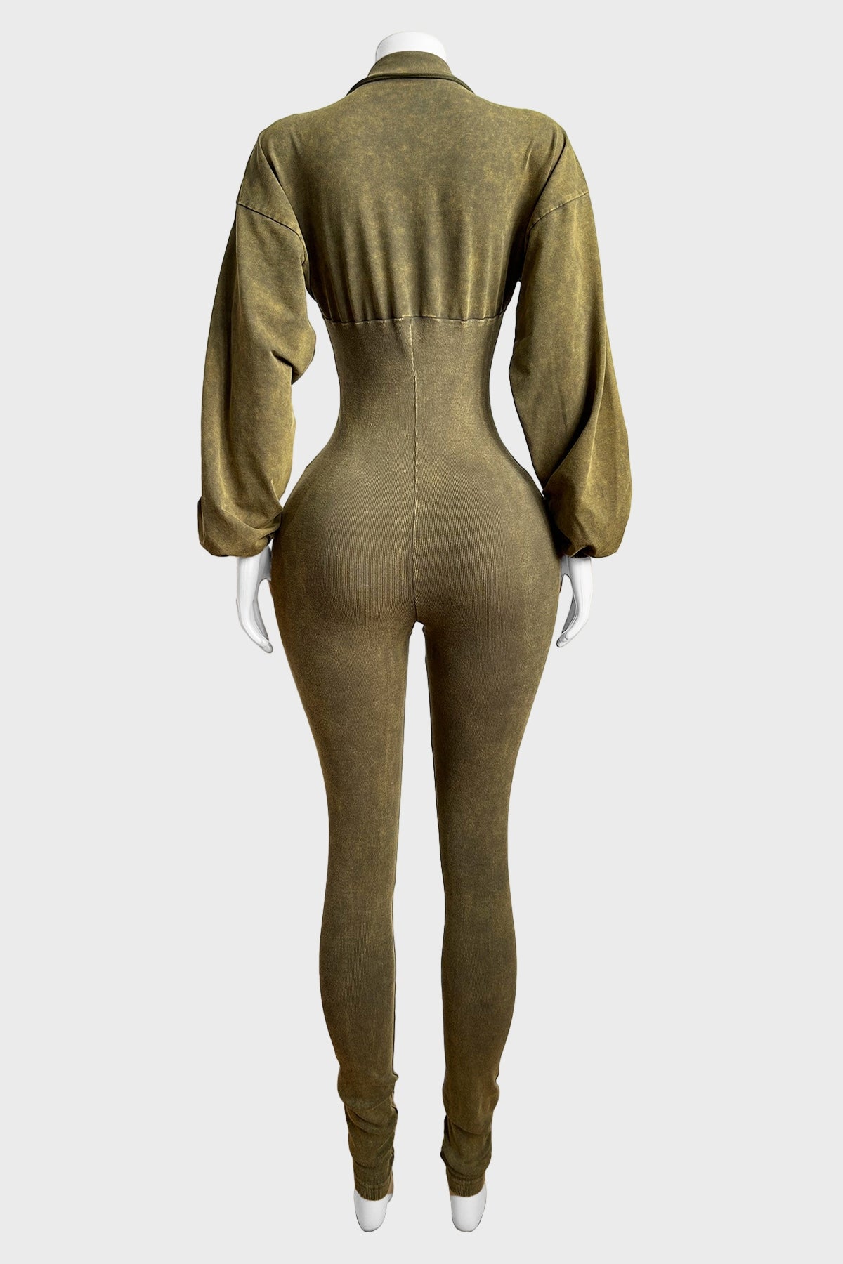 Mineral Washed Corset Jumpsuit