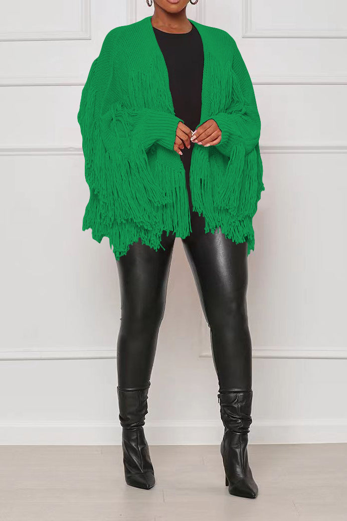 Short Fringe Sweater