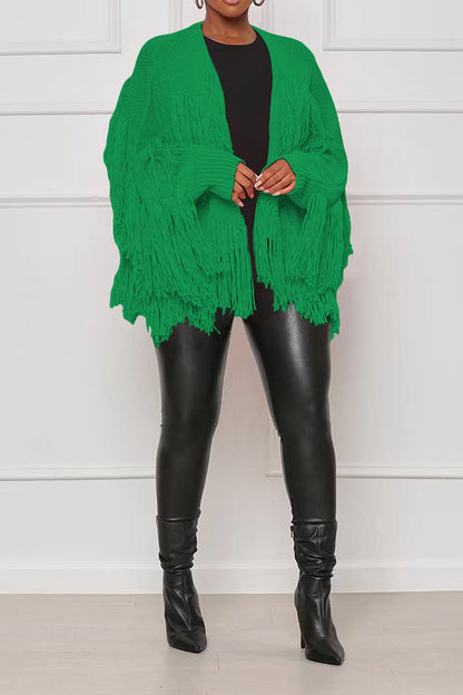 Short Fringe Sweater