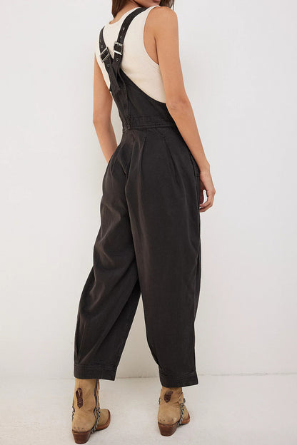 Loose Casual Denim Overalls