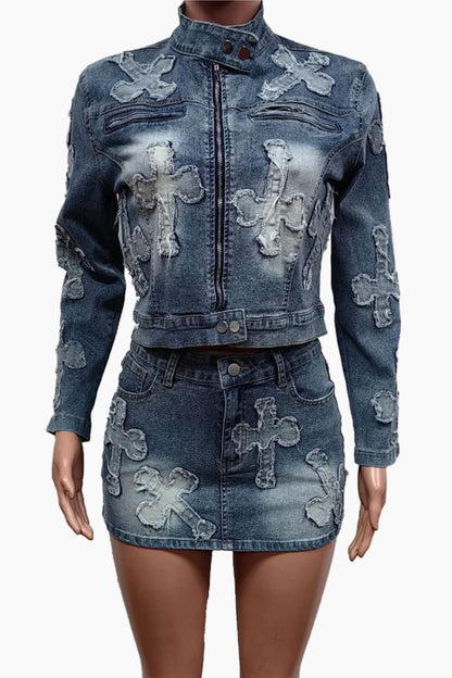 Denim 2 Piece Set