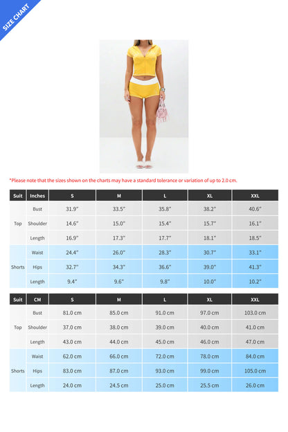 Graphic Zip-Up & Booty Shorts Set