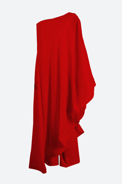 One Shoulder Batwing Jumpsuits