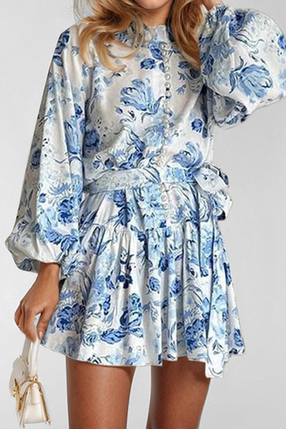 Illustration Print Mini Dress