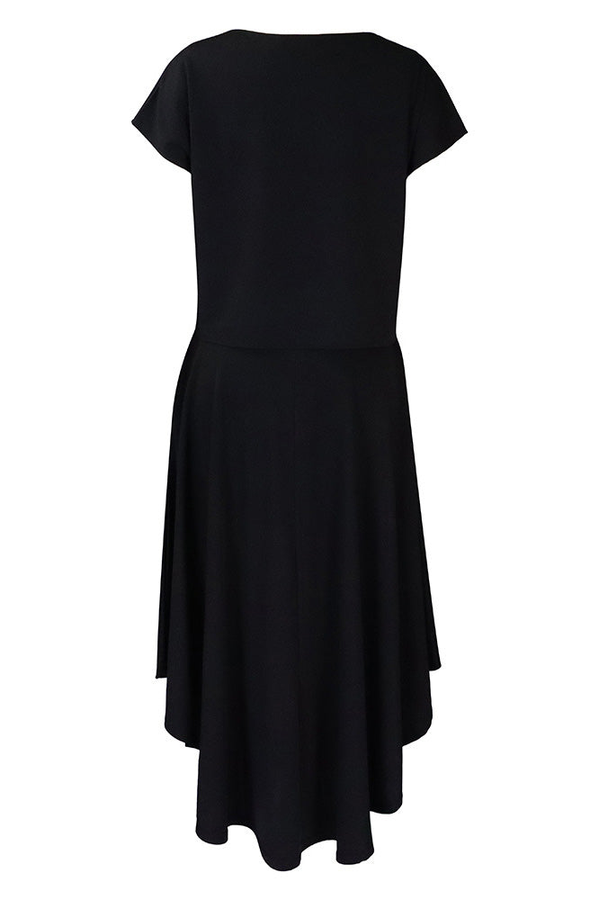 Solid Top & A-Line Midi Skirt