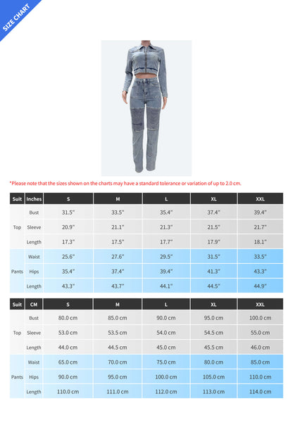 Denim Jacket & Pants Set