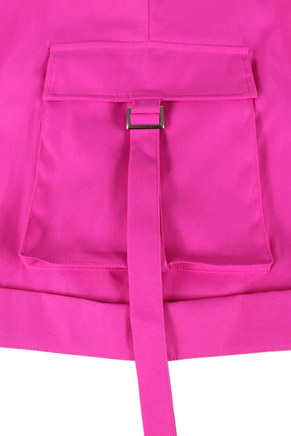 Square Neck Sleeveless Utility Cargo Romper