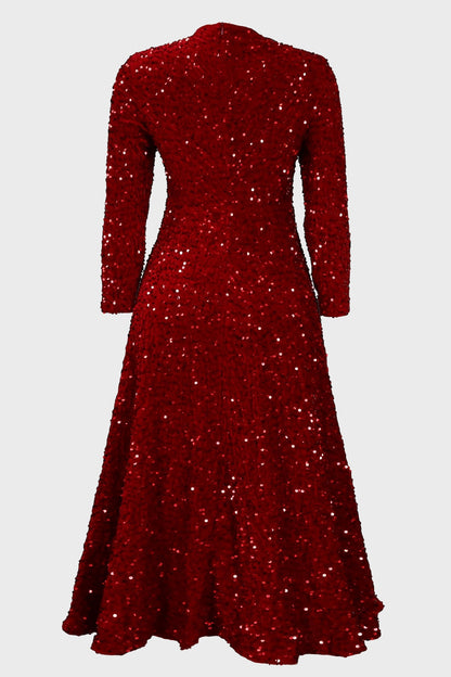 Sequin Long Sleeve Dresses
