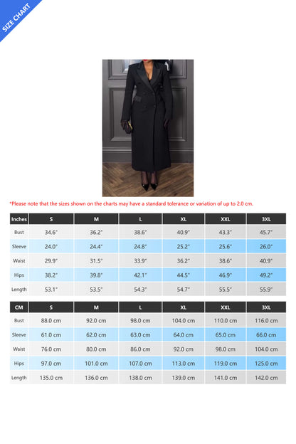 Black Double-Breasted Tuxedo Coat