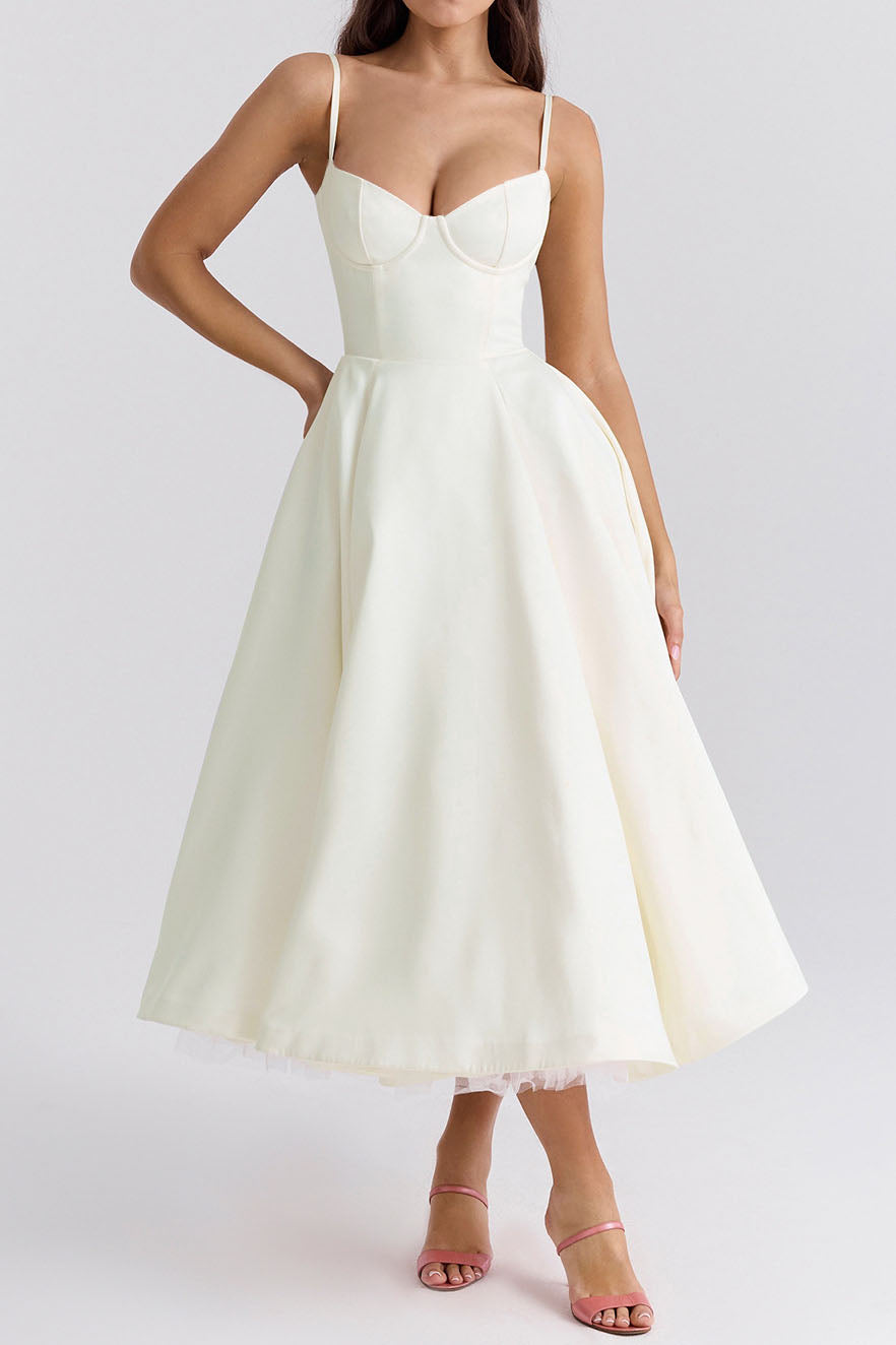 Luxury Spaghetti Strap Princess Dress