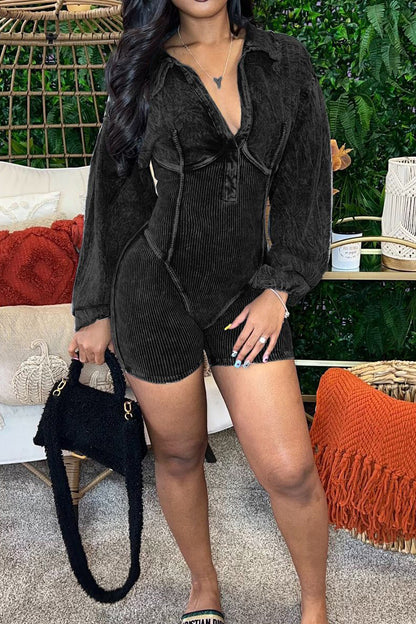 Wash Rib Romper