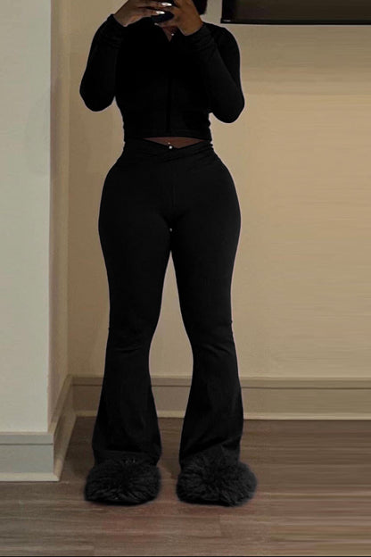 Stretch Long Sleeve Top and Pant set