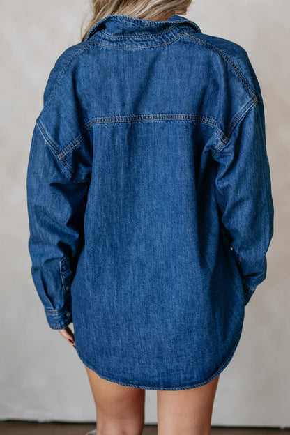Oversized Boyfriend Denim Shirt