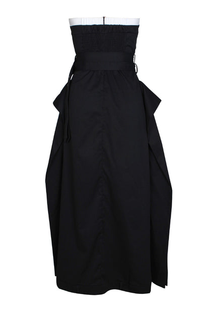 Strapless Buckle Maxi Dress