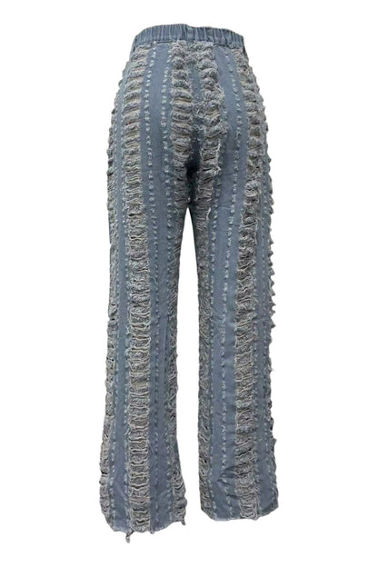 Relaxed Over Distressed Jeans