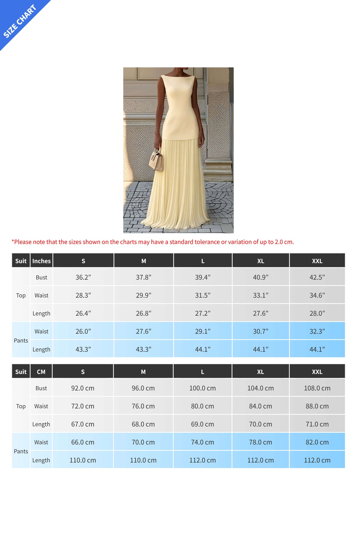 Solid Sleeveless Top & Pleated Skirt Set
