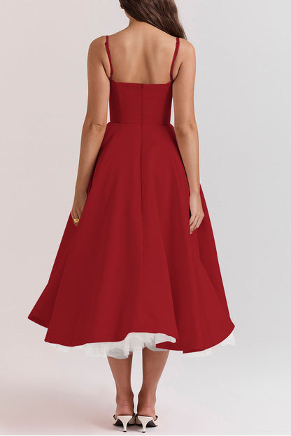 Luxury Spaghetti Strap Princess Dress