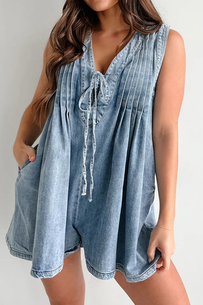 Denim Romper