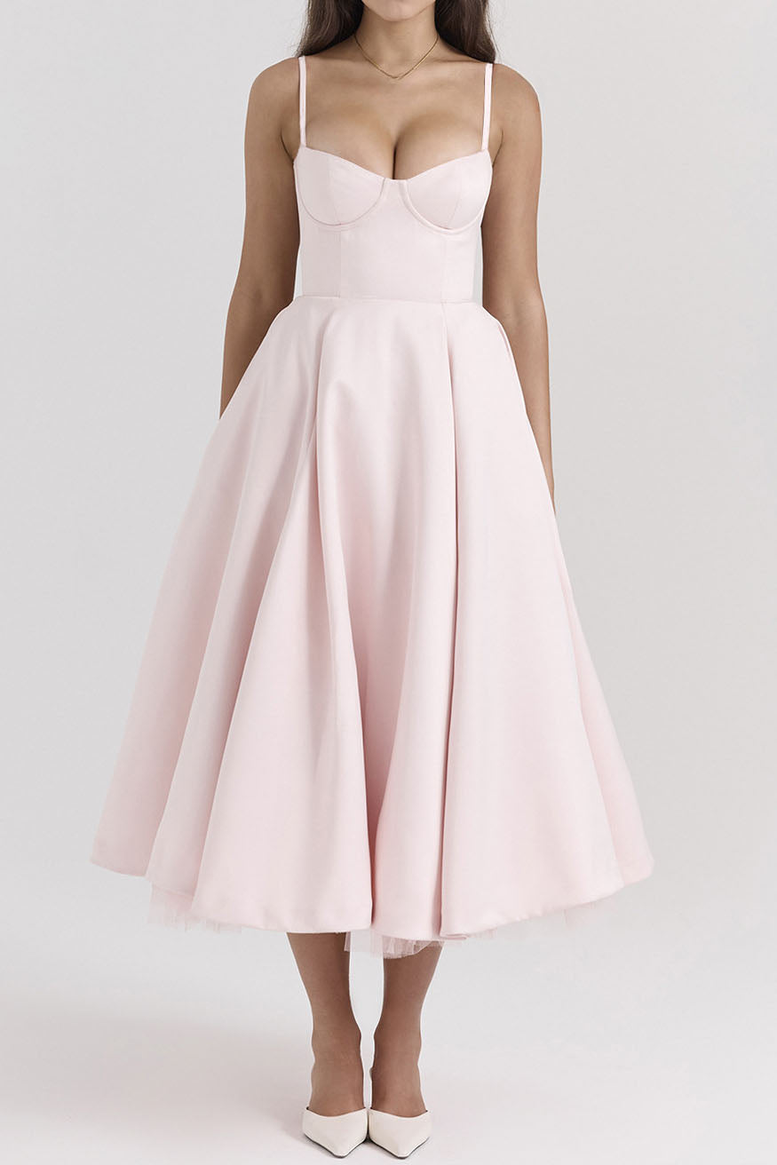 Luxury Spaghetti Strap Princess Dress