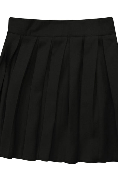 Halter Tuxedo Top & Pleated Skirt Set