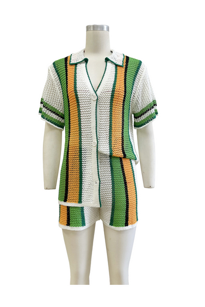 Knit 2 Piece Short set