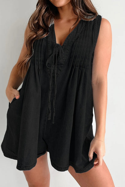 Denim Romper