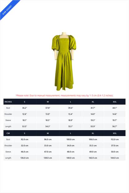 Puff Sleeve Corset Midi Dress