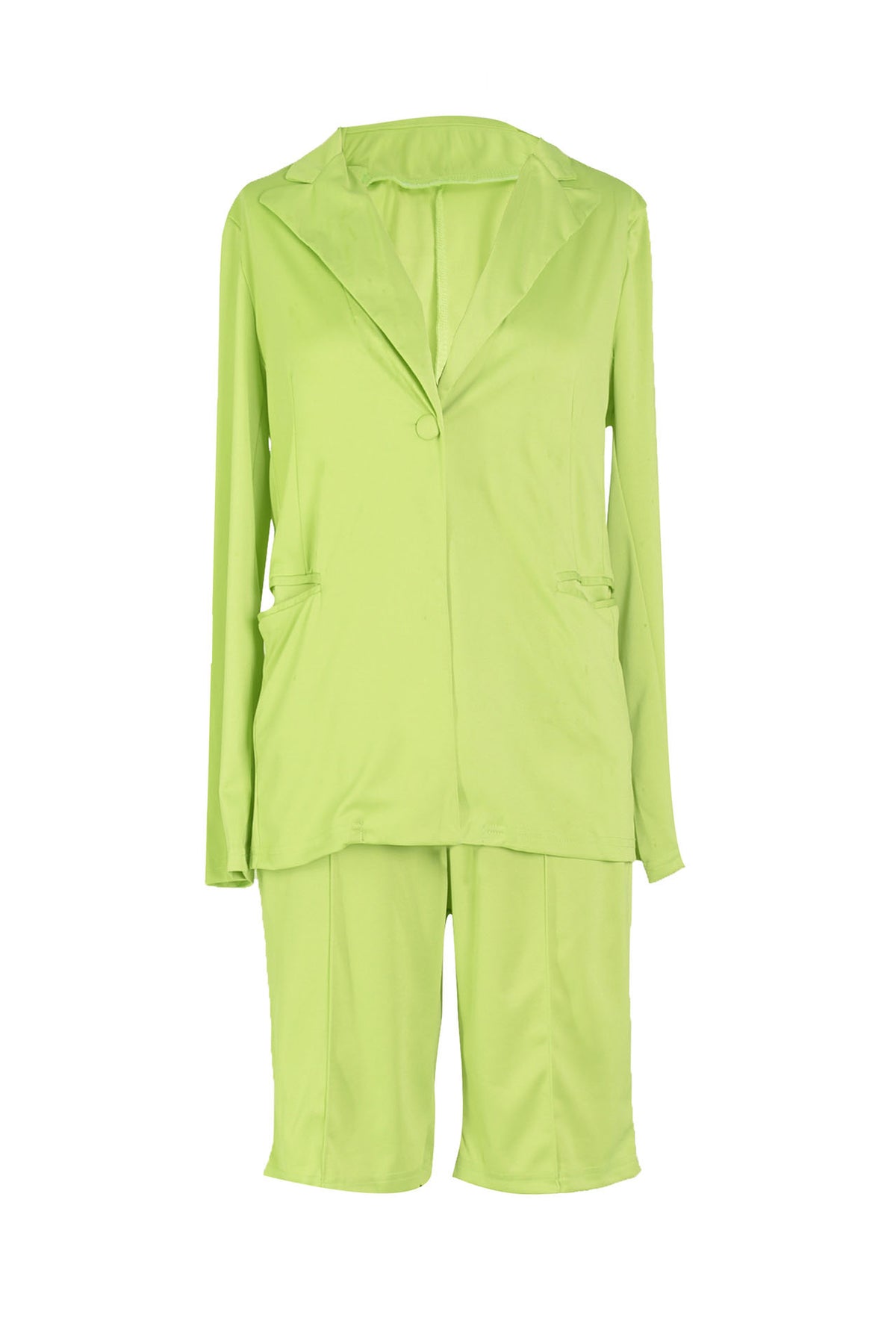 Casual Blazer and Shorts Set