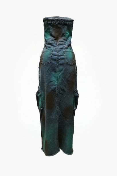 Denim Cargo Dress