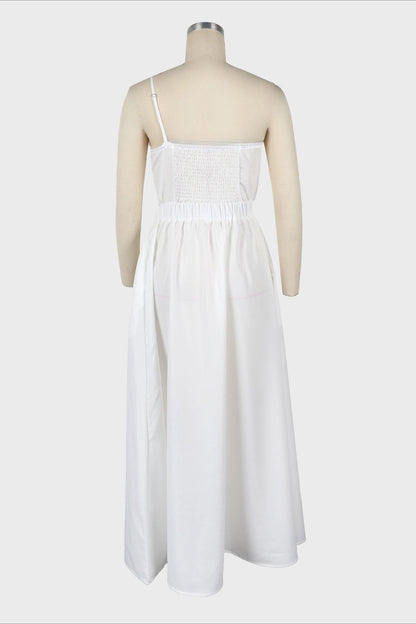 One-Shoulder Midi Dress