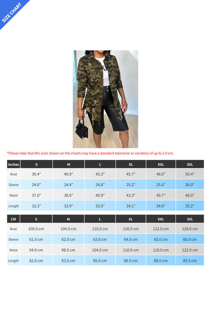 Camo Print Jacket