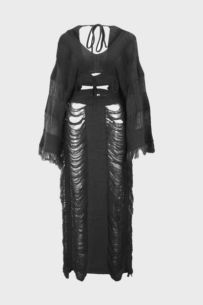 Tassel Maxi Skirt Set