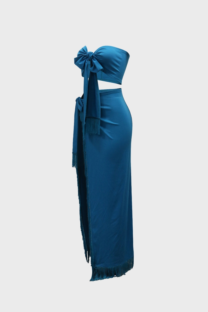 Wrap Skirt Set