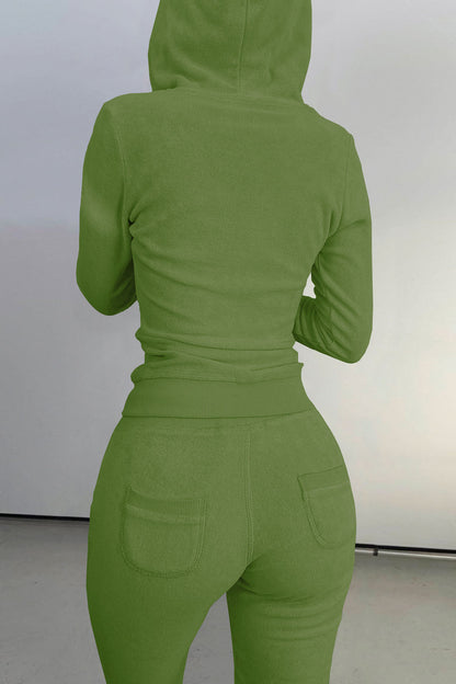 Zip Hoodie, Tank & Pants Three-Piece Lounge Set
