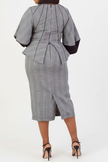 Bodycon Two-Piece Professional Skirt Set